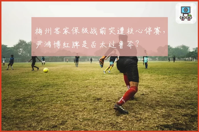 梅州客家保级战前突遭核心停赛，尹鸿博红牌是否太过鲁莽？